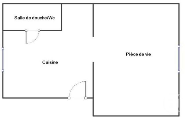 Appartement F1 à vendre - 1 pièce - 23,35 m2 - Le Havre - 76 - HAUTE-NORMANDIE